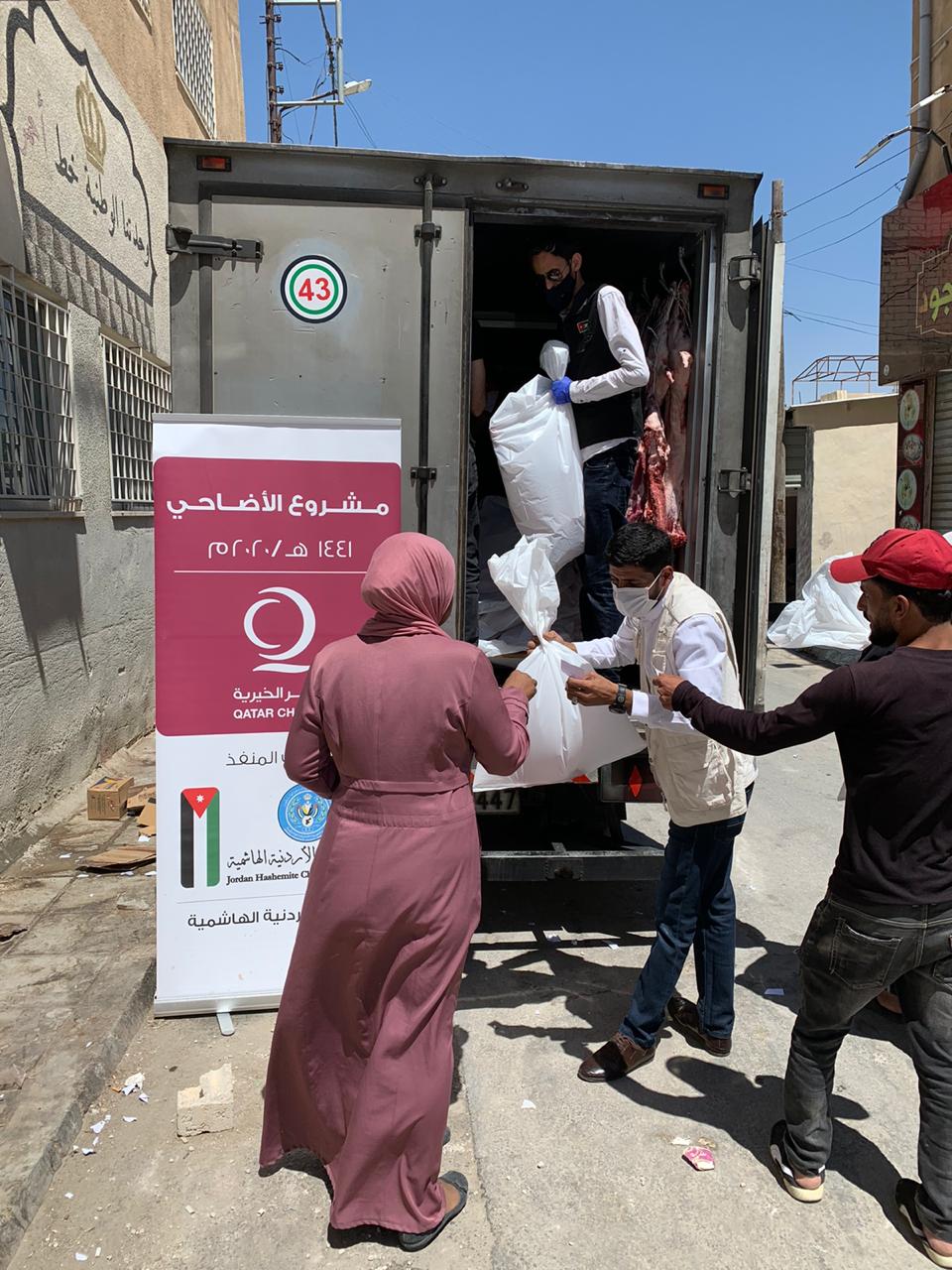 ممثلية قطر الخيرية في الأردن تنفذ حملة الاضاحي في مختلف محافظات المملكة وتشمل اللاجئيين 