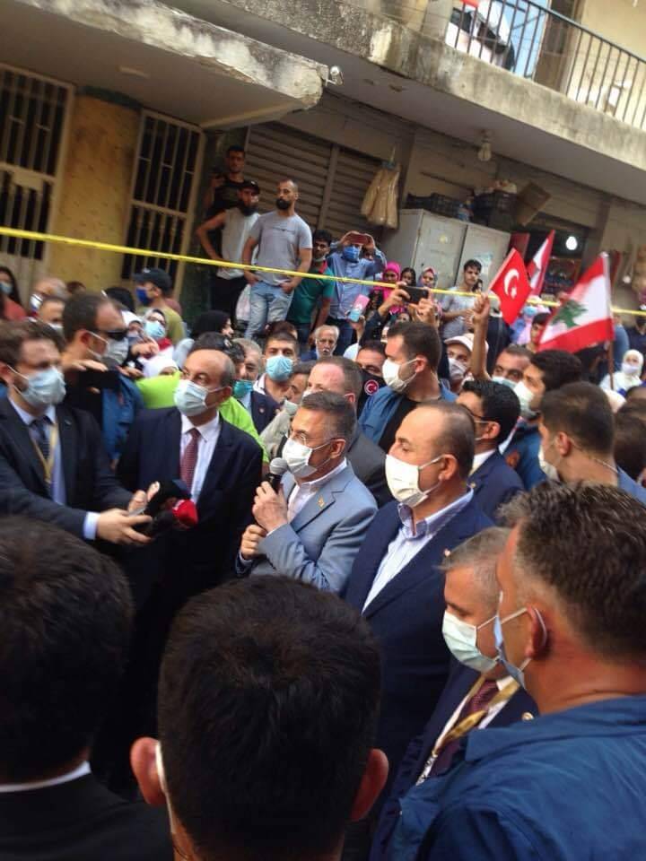 استقبال حافل لنائب الرئيس التركي ووزير الخارجية في بيروت .. فيديو وصور