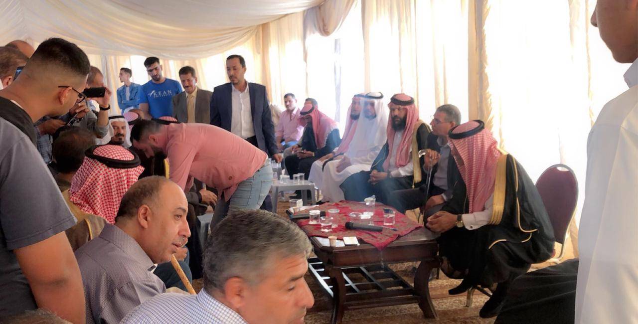 العجارمة يترأس جاهة صلح عشائري بين عشيرتي الفحماوي و المغير (ال صبح)