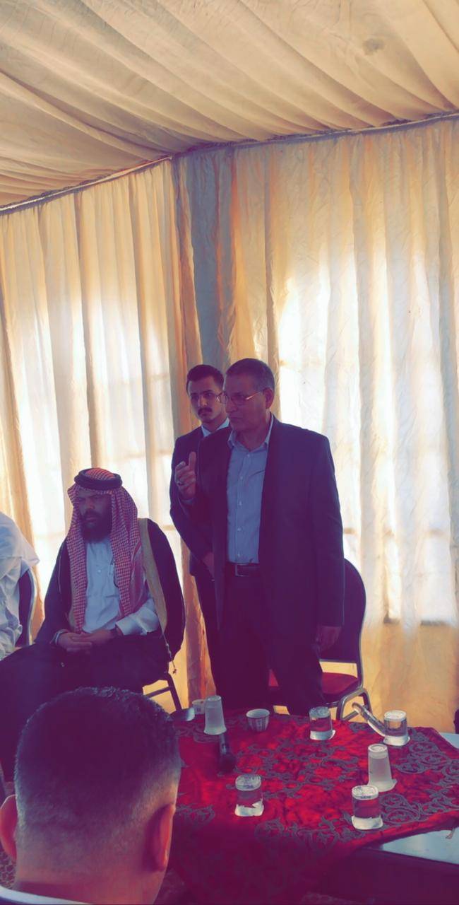 العجارمة يترأس جاهة صلح عشائري بين عشيرتي الفحماوي و المغير (ال صبح)