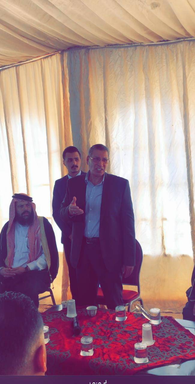 العجارمة يترأس جاهة صلح عشائري بين عشيرتي الفحماوي و المغير (ال صبح)