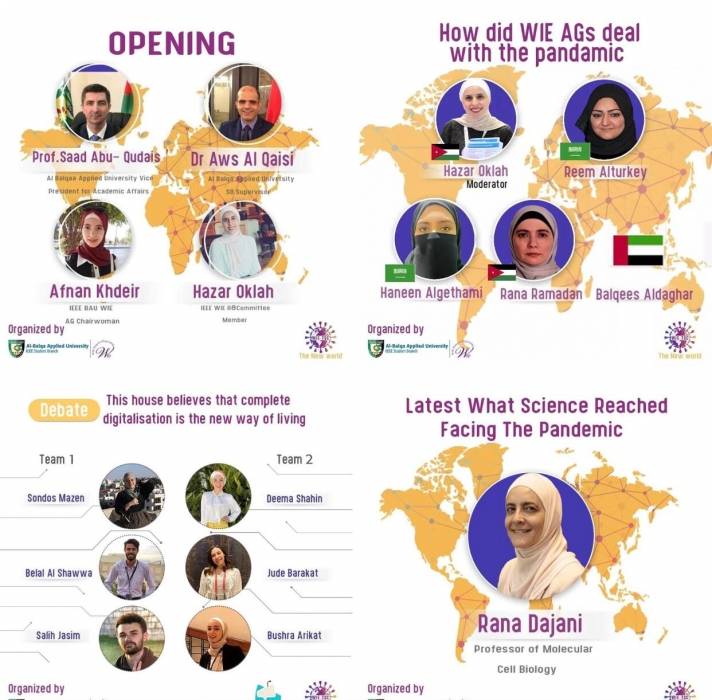 جامعة البلقاء التطبيقية : اختتام فعاليات اليوم الأول من المؤتمر التكنولوجي والعلمي لمجتمع المرأه في الهندسة