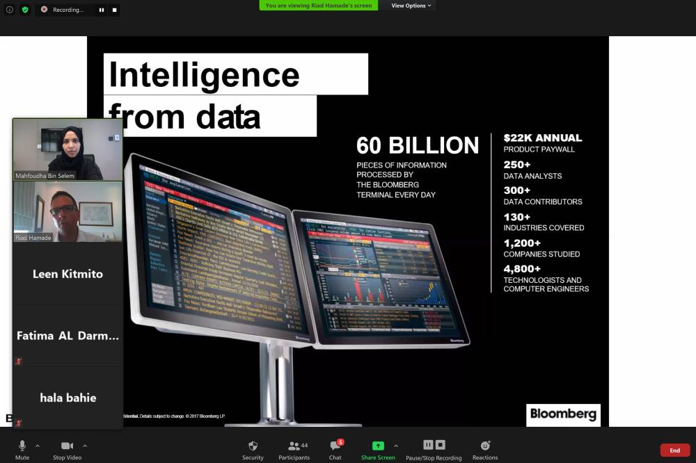 بلومبرغ  تقدم تجربتها في استثمار الذكاء الاصطناعي داخل غرف الأخبار