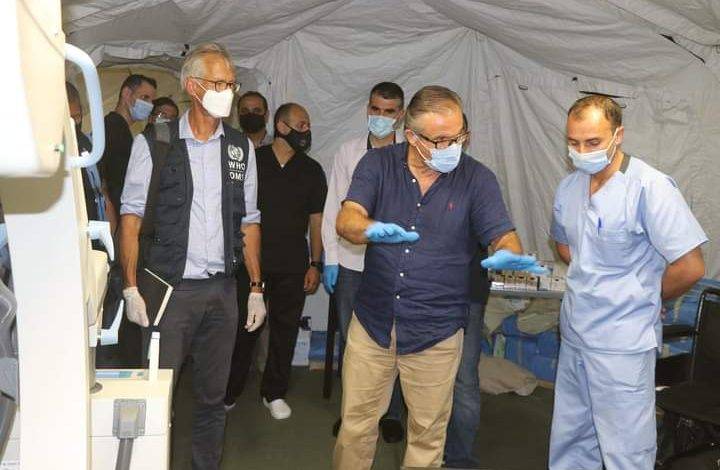 المستشفى الميداني الأردني في بيروت يستقبل وفداً من منظمة الصحة العالمية