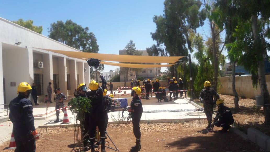 اختتام دورة متطوعي الدفاع المدني في مادبا 