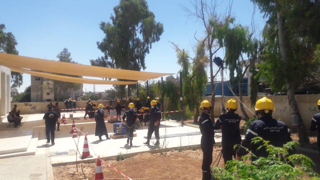 اختتام دورة متطوعي الدفاع المدني في مادبا 