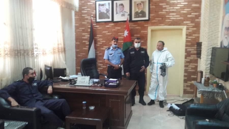 تعقيم مركز أمن مادبا الغربي