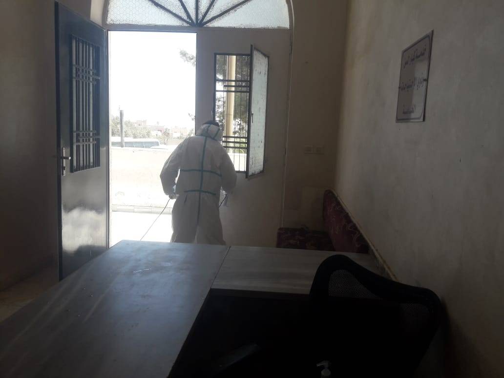 تعقيم مركز أمن مادبا الغربي 