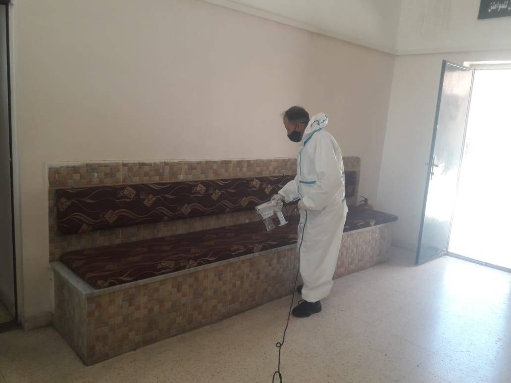 تعقيم مركز أمن مادبا الغربي 