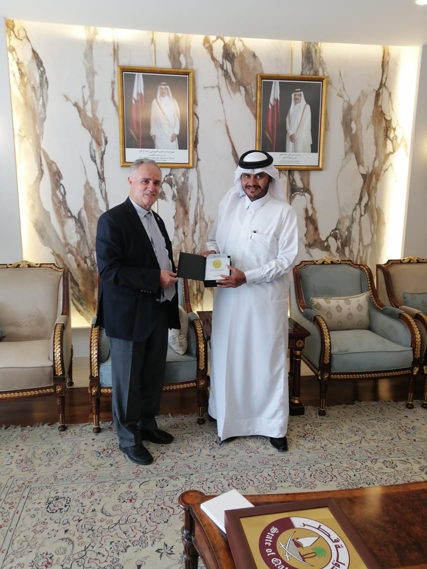 رئيس جامعة الحسين بن طلال يلتقي الملحق الثقافي القطري :: جوهرة العرب  الإخباري