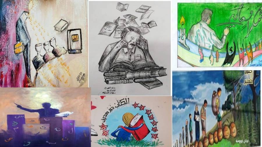 القيصر يقيم معرضه الفني العاشر تحت عنوان شكرا معلمي