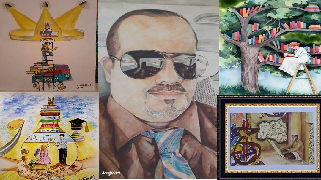 القيصر يقيم معرضه الفني العاشر تحت عنوان شكرا معلمي