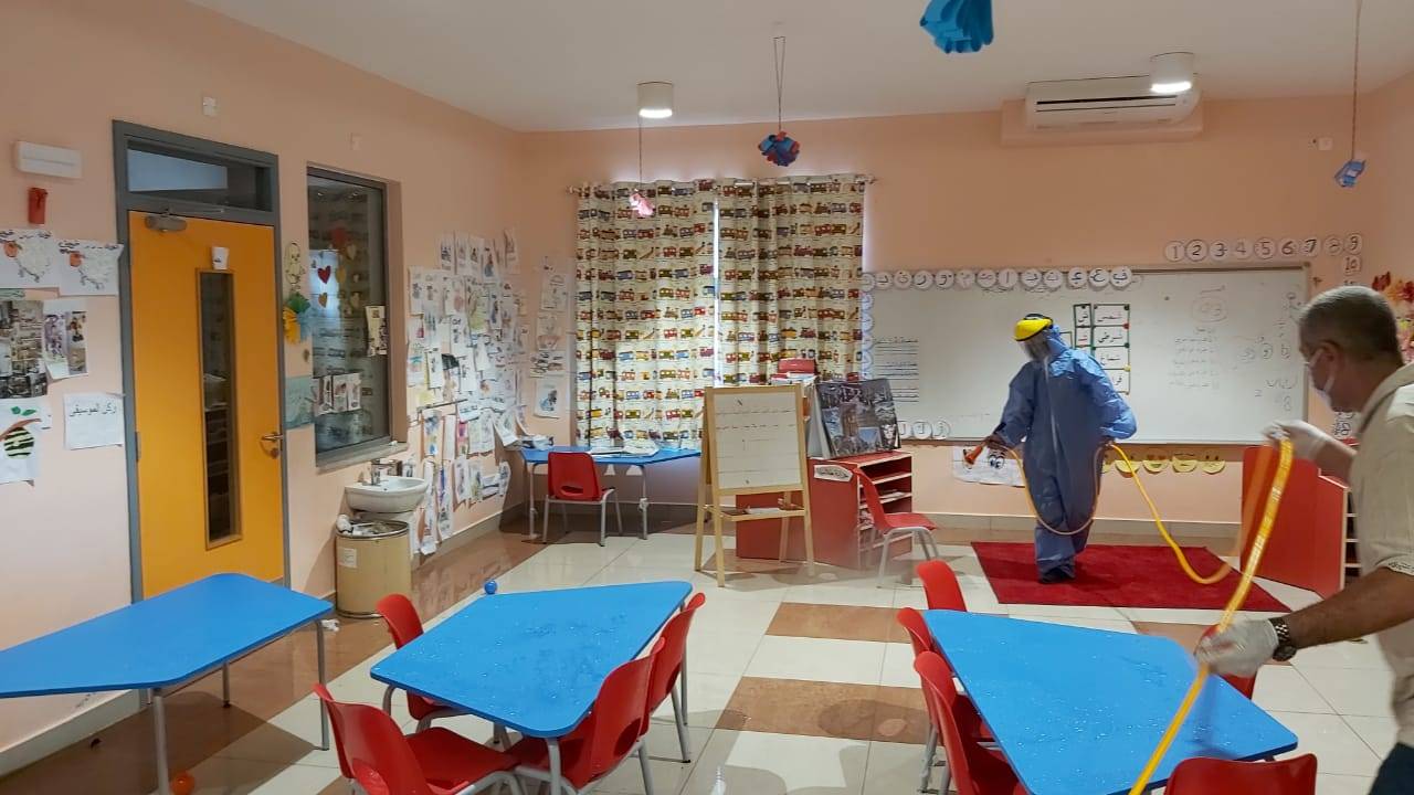 تعقيم مدارس مع بدء العام الدراسي بمبادرة من جوسوي