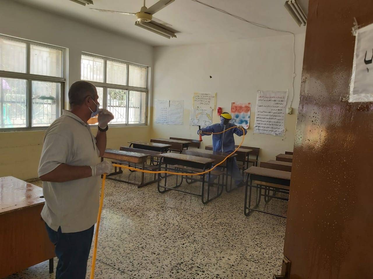 تعقيم مدارس مع بدء العام الدراسي بمبادرة من جوسوي