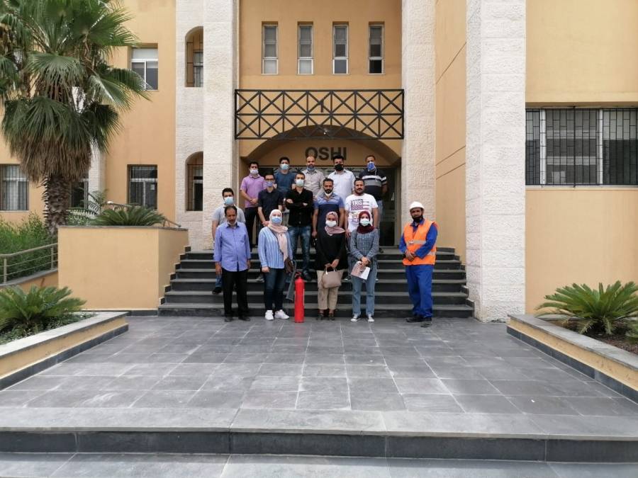 بدء التدريب العملي لبرنامج مشرفي الصحة المهنية في مؤسسة التدريب المهني