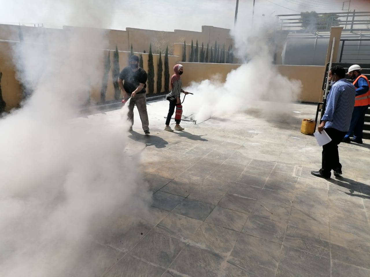 بدء التدريب العملي لبرنامج مشرفي الصحة المهنية في مؤسسة التدريب المهني 