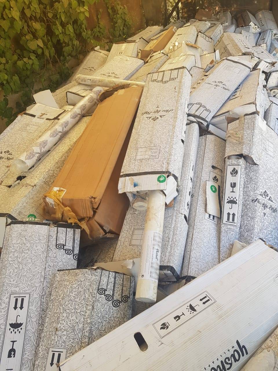 الجمارك الاردنية تضبط كميات كبيرة من ورق الجدران 