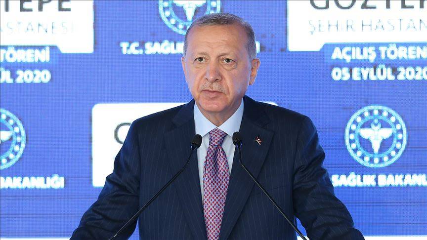 الرئيس التركي أردوغان يفتتح مدينة البروفيسور سليمان يالتشين الطبية في مدينة اسطنبول