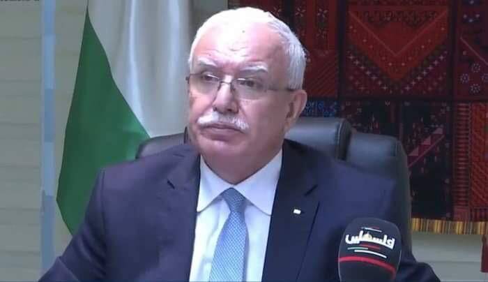 وزير خارجية فلسطين يطالب بموقف رافض  لاتفاق التطبيع الإماراتي الإسرائيلي