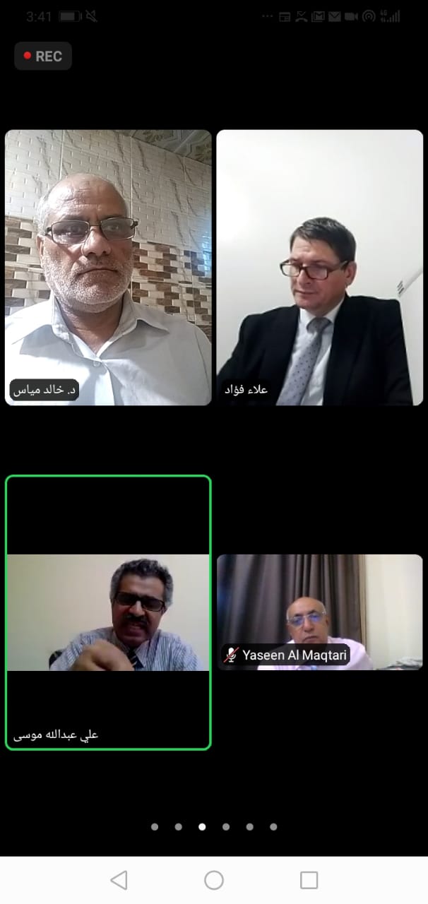 جدارا تشارك في الاجتماع الأول للجنة البحث العلمي والنشر في الجمعية العمومية للجمعية الدولية لأقسام العربية في دبي عند بُعد