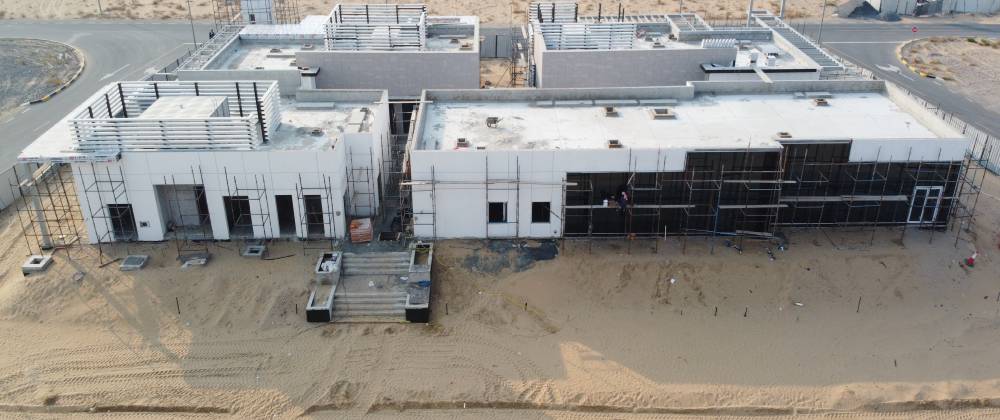 90 % نسبة إنجاز المركزین المجتمعیین في مدینة تلال تحت مسمى واحة  تلال