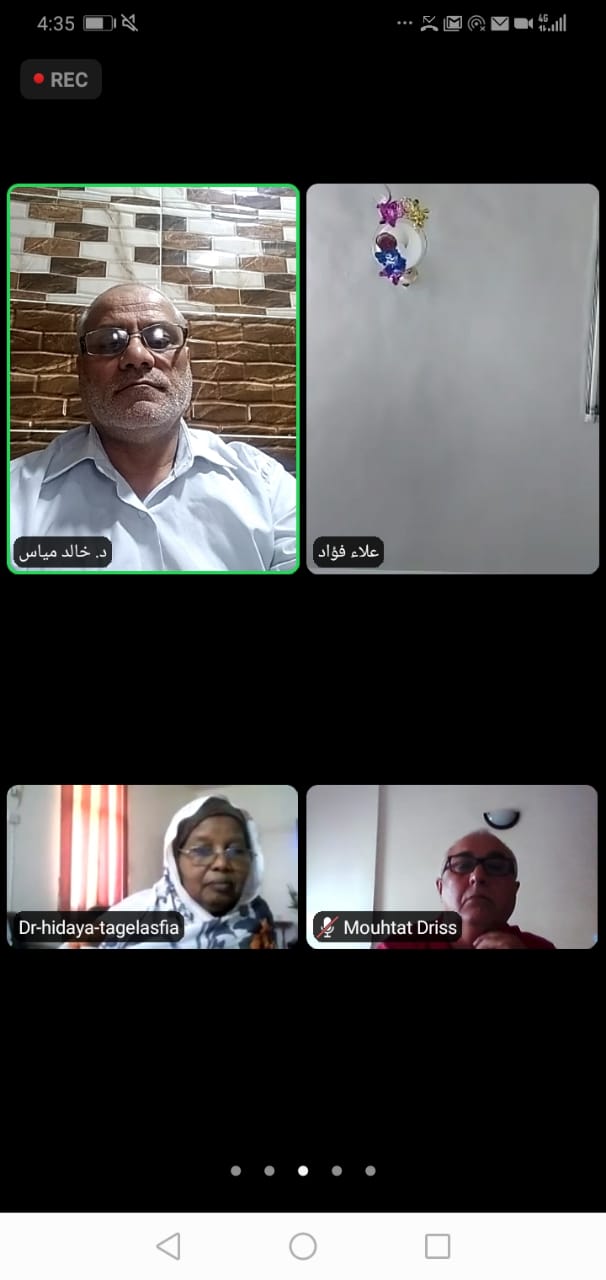 جدارا تشارك في الاجتماع الأول للجنة البحث العلمي والنشر في الجمعية العمومية للجمعية الدولية لأقسام العربية في دبي عند بُعد