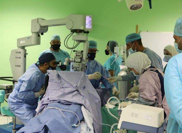 إجراء أول عملية قص للسائل الزجاجي وجراحة الشبكية على مستوى إقليم الشمال