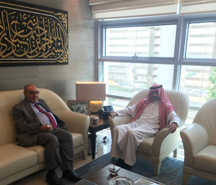السفير السعودي لدى الأردن يلتقي رئيس الجامعة الهاشمية