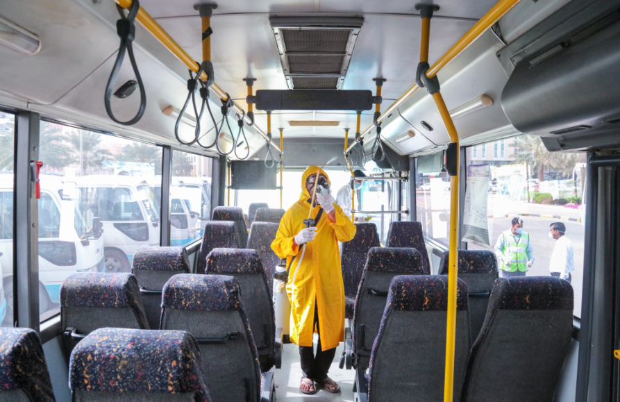 هيئة النقل في عجمان تستمر في إتباع الاجراءات الوقائية الاحترازية