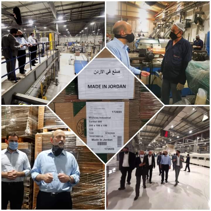 رئيس الوزراء يتفقد سير العمل والإنتاج في عدد من الاستثمارات الصناعية في مدينة الموقر التنموية