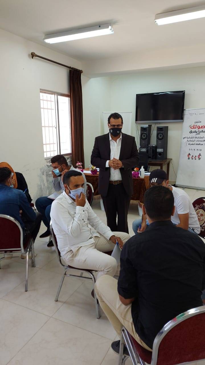 استمرار فعاليات مشروع صوتك بكرا يفرق في محافظات الزرقاء وجرش والطفيلة