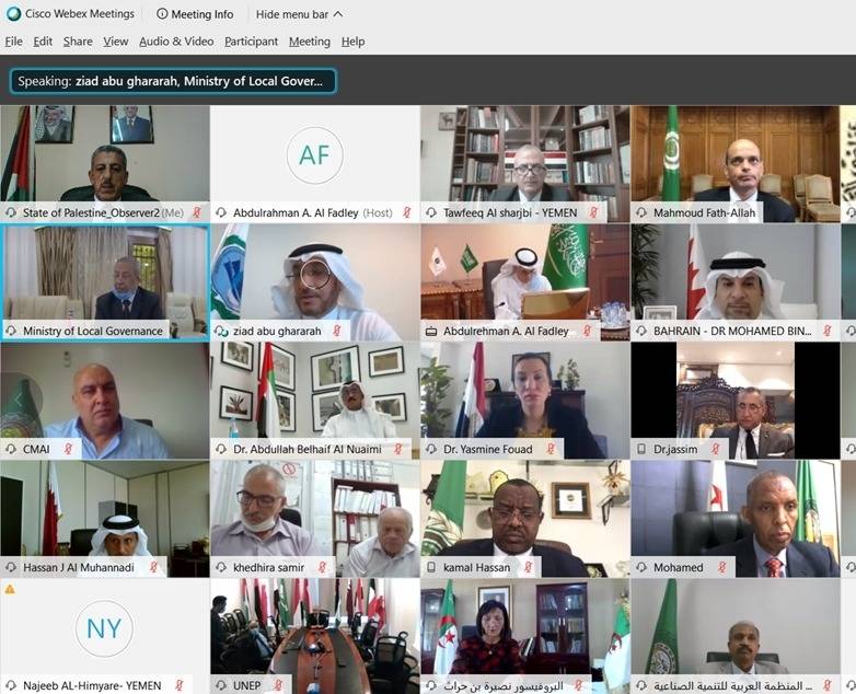 المطور يقدم تقدير موقف فلسطيني لوزراء البيئة العرب بشأن سفينة صافر الراسية بالبحر الأحمر