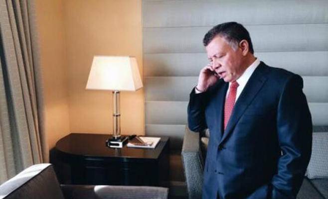 جلالة الملك عبدالله الثاني يجري اتصالآ هاتفيآ مع سمو الشيخ نواف الأحمد الجابر الصباح أمير دولة الكويت الشقيقة