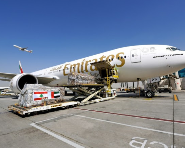 الإمارات للشحن الجوي تواصل نقل إمدادات الإغاثة إلى بيروت