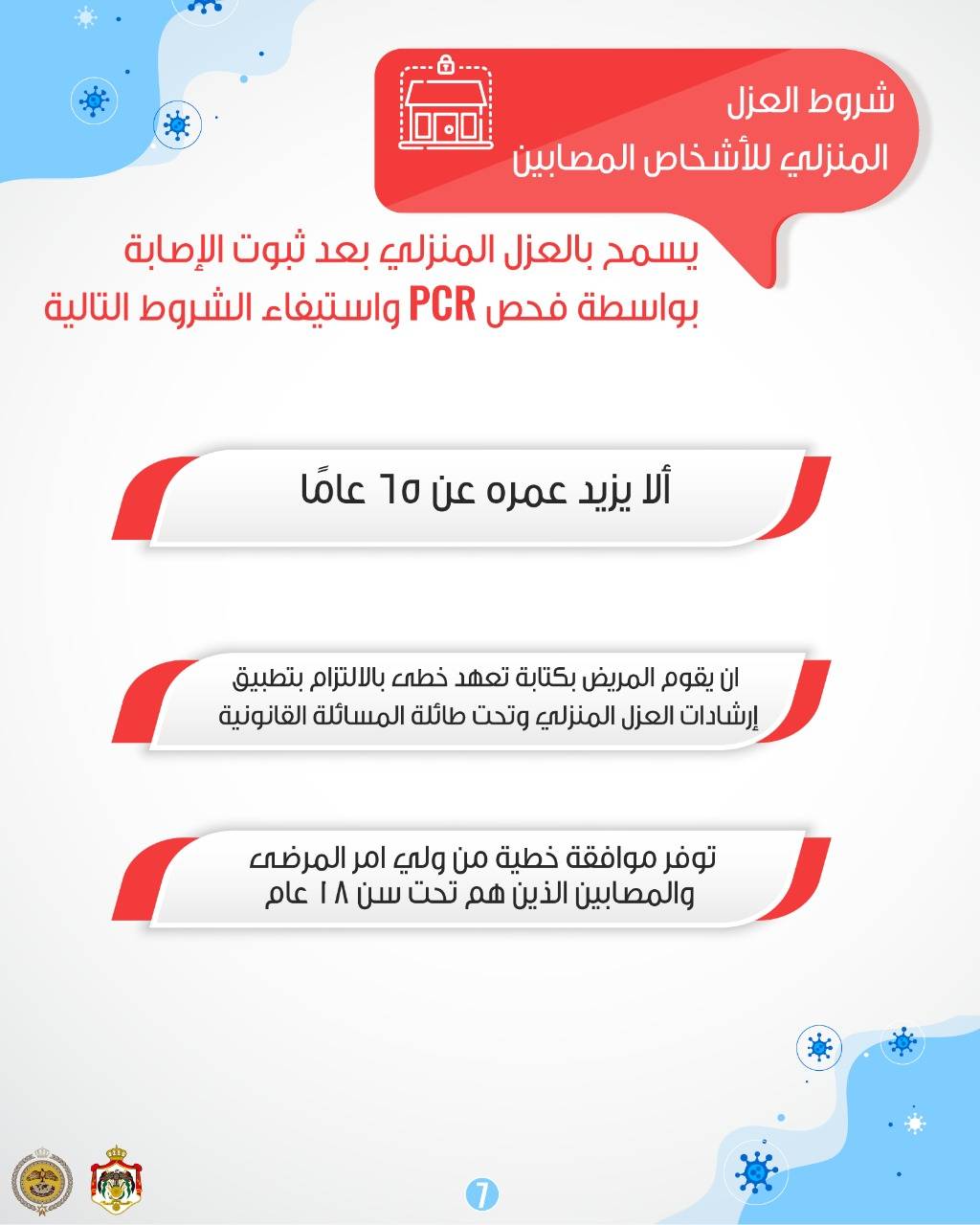 المركز الوطني للأمن وإدارة الأزمات ينشر دليلا مبوباً لتعليمات الحجر والعزل المنزلي .. صور