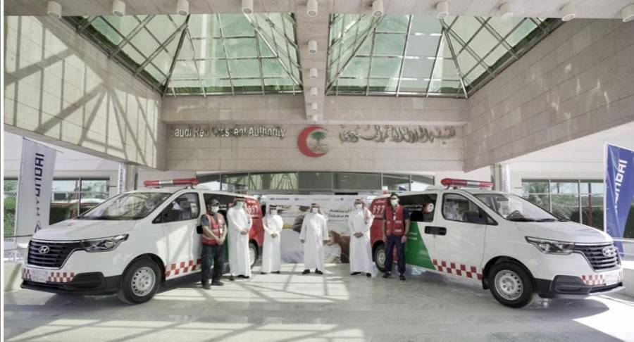 هيونداي موتور  تقدم 24 مركبة للدعم الطبي  لهيئة الهلال الأحمر السعودي للمساعدة في مكافحة فيروس كوفيد19