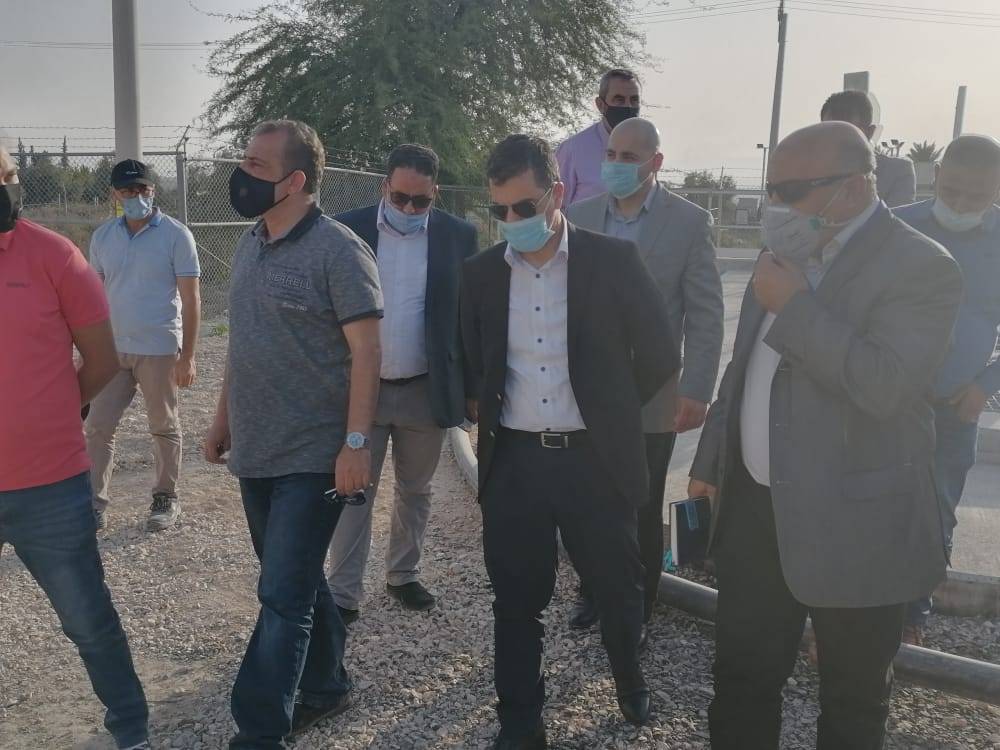 وزير المياه والري يمضي سحابة الجمعة في جولة تفقدية لمياه اليرموك ومشروع وادي العرب  