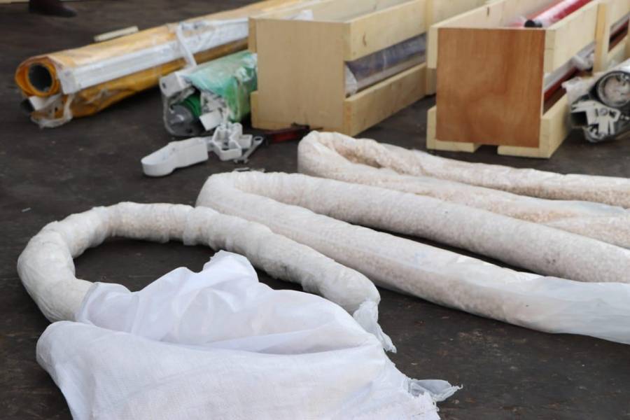 ضبط 150 الف حبة مخدرة بحوزة احد تجار المواد المخدرة اثناء محاولته نقلها من احدى المحافظات للعاصمة .