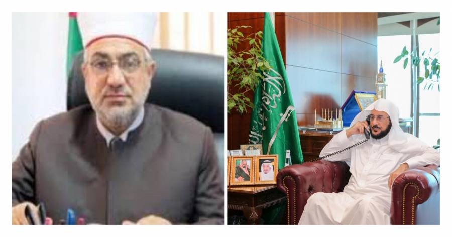 وزير الشؤون الإسلامية السعودي يطمئن على صحة وزير الأوقاف بعد إصابته بفيروس كورونا