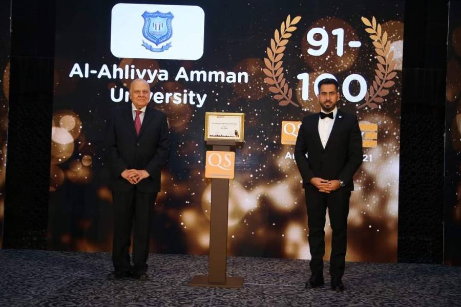 عمان الأهلية الثانية محليا على الجامعات الخاصة والأولى عربياً بالنسبة للأساتذة والطلبة الوافدين  بتصنيف كيو.أس للجامعات العربية 2021
