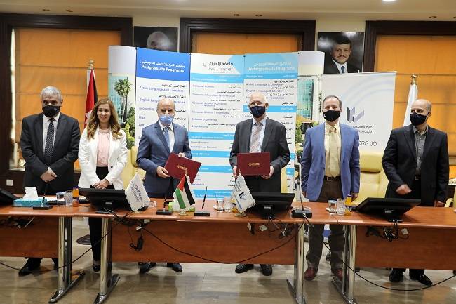 توقيع مذكرة تفاهم بين جامعة الإسراء ونقابة المهندسين الأردنيين