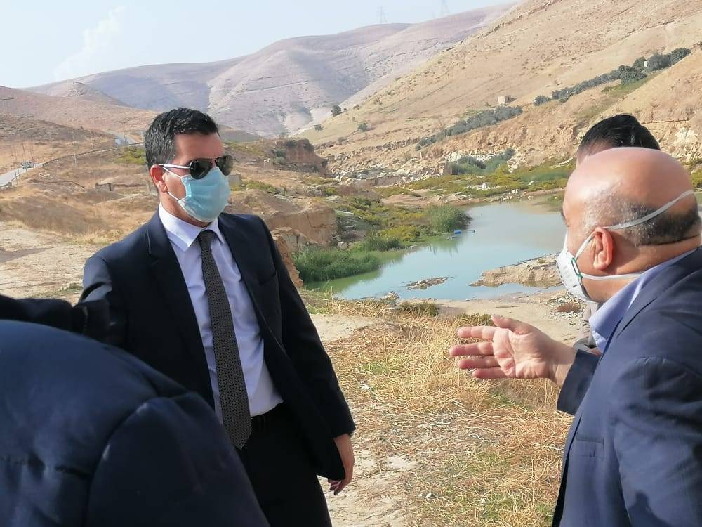 جوله تفقدية لوزير المياه والري على مشروع تعليه سد الواله وسد الموجب