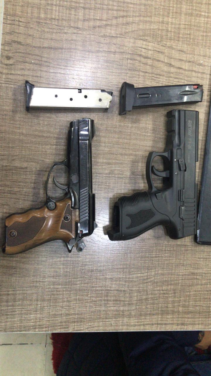 ضبط اربعة اسلحة نارية بحوزة ثلاثة اشخاص في البادية الشمالية ومحافظتي اربد وعجلون