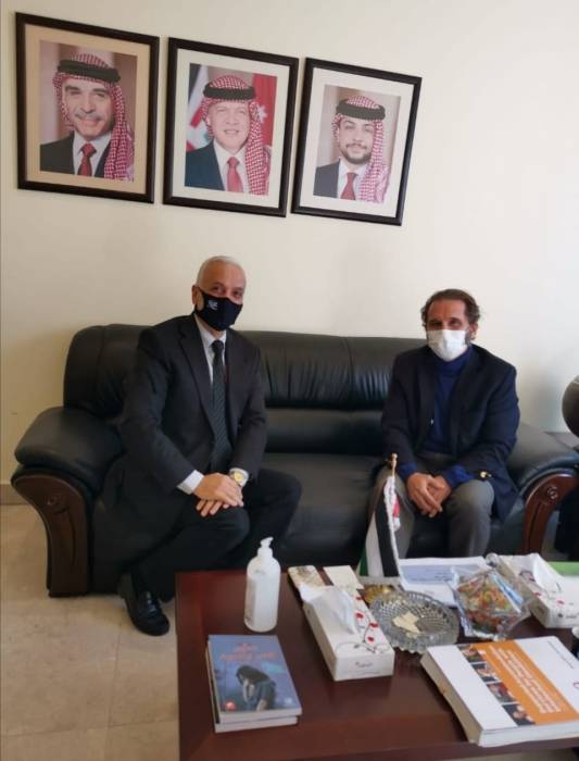 سمو الامير مرعد يبحث مع وزير التنمية الاجتماعية تفعيل وحدة بدائل الايواء