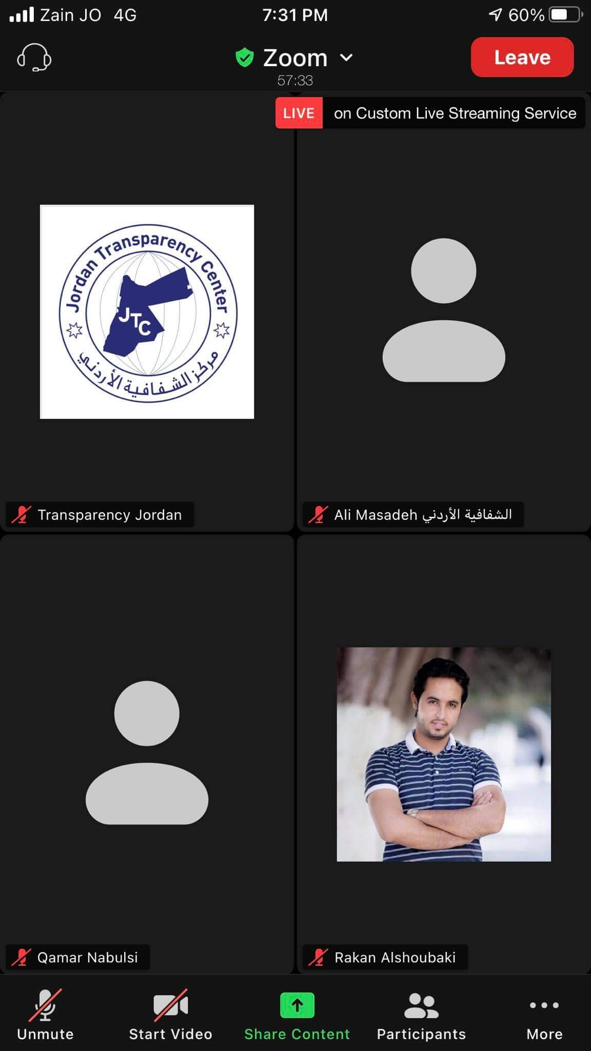 الشفافية البحرينية تستضيف مركز الشفافية الأردني