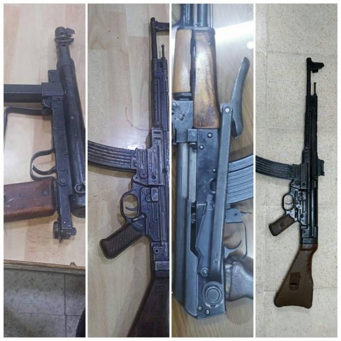 الامن العام :ضبط 16 سلاحاً نارياً،ثمانية منها اوتوماتيكية