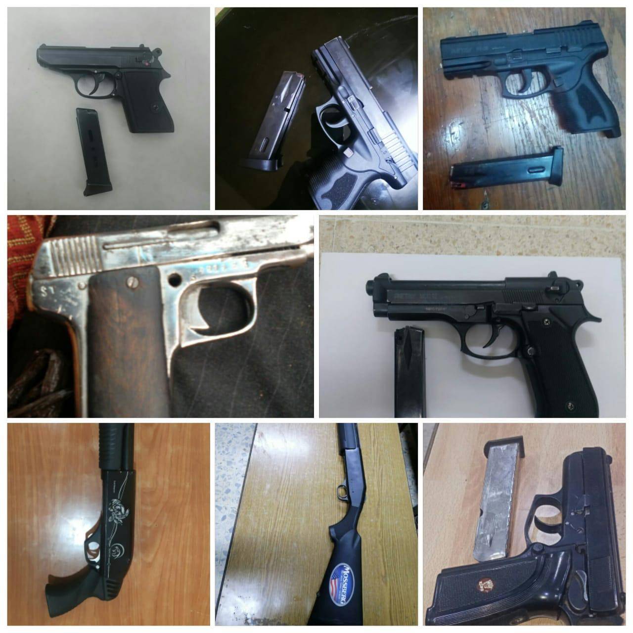 الامن العام :ضبط 16 سلاحاً نارياً،ثمانية منها اوتوماتيكية