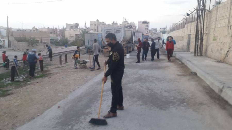 شباب منطقة جناعة بمحافظة الزرقاء ينفذون مبادرة مجتمعية بعنوان مبادرة الخير والعطاء .. صور