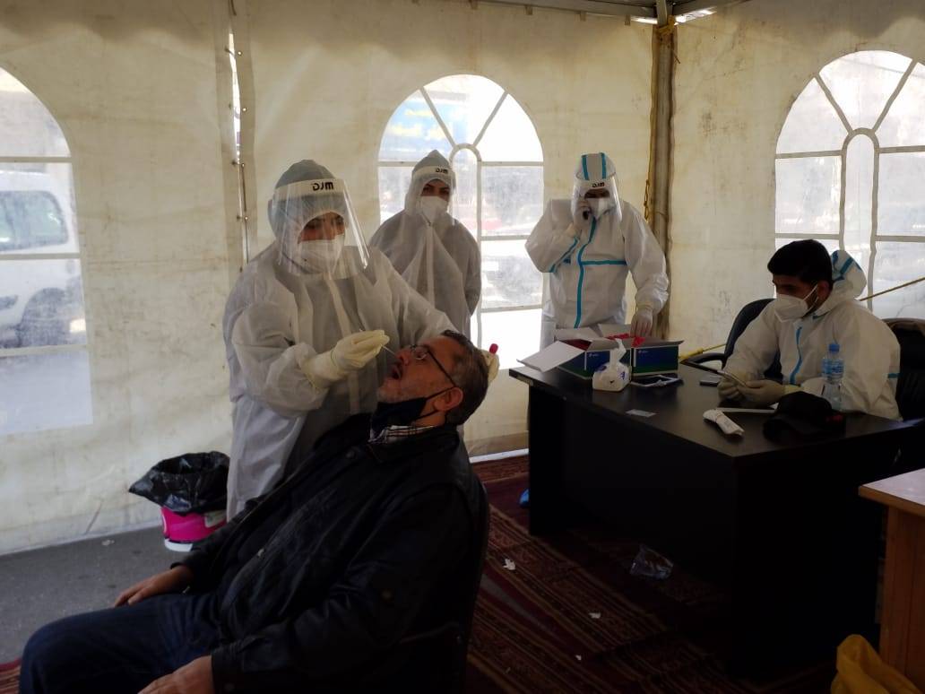 بلدية السلط الكبرى ومديرية صحة البلقاء تقيمان محطة لفحص كورونا