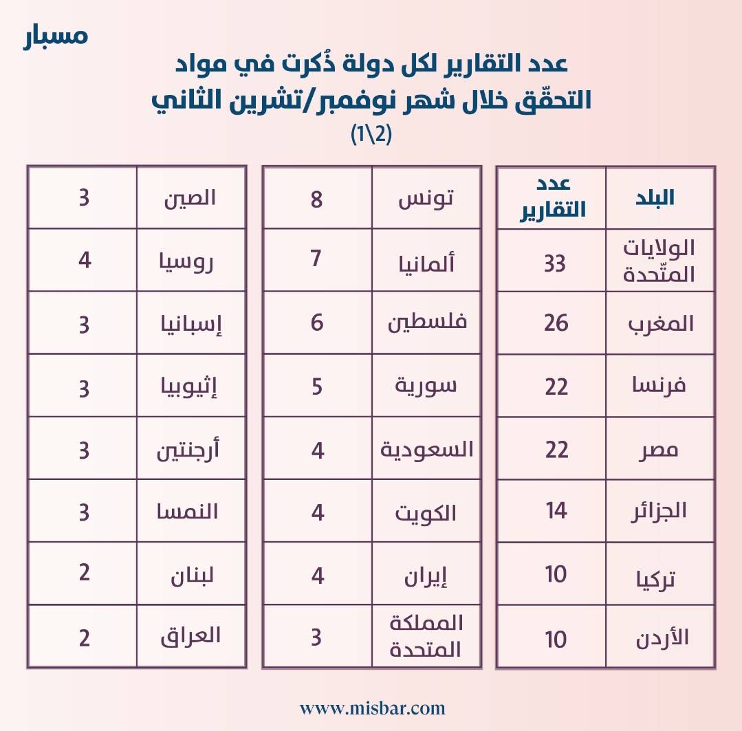 مسبار.. زخم الأحداث في نوفمبر ساهم بانتشار الأخبار الزائفة بشكل لافت
